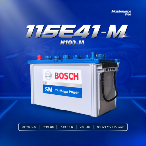 Aki Kering Bosch N100 115E41-M Murah untuk Truk Bus Alat Berat Genset