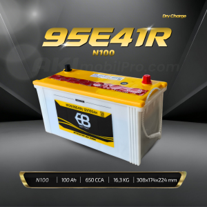 Aki Basah EB N100 95E41R 100Ah Murah untuk Alat Berat Excavator Komatsu Forklift Traktor