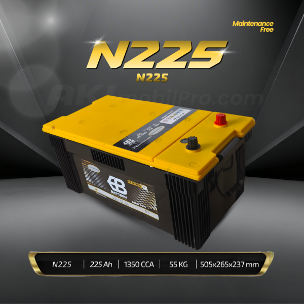 Aki Kering EB N225 225Ah CCA 1350 Murah untuk Alat Berat Komatsu Excavator Dozer Grader