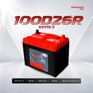 Aki Kering Emtrac NX110-5R 100D26R Murah untuk Isuzu Panther Elf Truk Canter