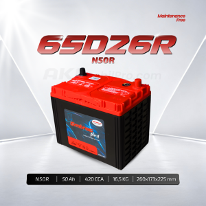 Aki Kering Emtrac NS70R (65D26R) Silver Alloy Murah untuk Kijang Grand Nissan Terrano Isuzu Elf