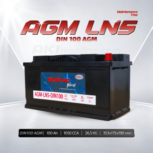 Aki AGM Emtrac DIN100 LN5 100Ah Murah untuk BMW X5 Mercedes S500 Porsche Audi