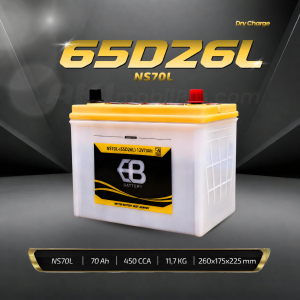 Aki Basah EB NS70L 65D26L Murah untuk Pajero Sport Fortuner Camry Accord