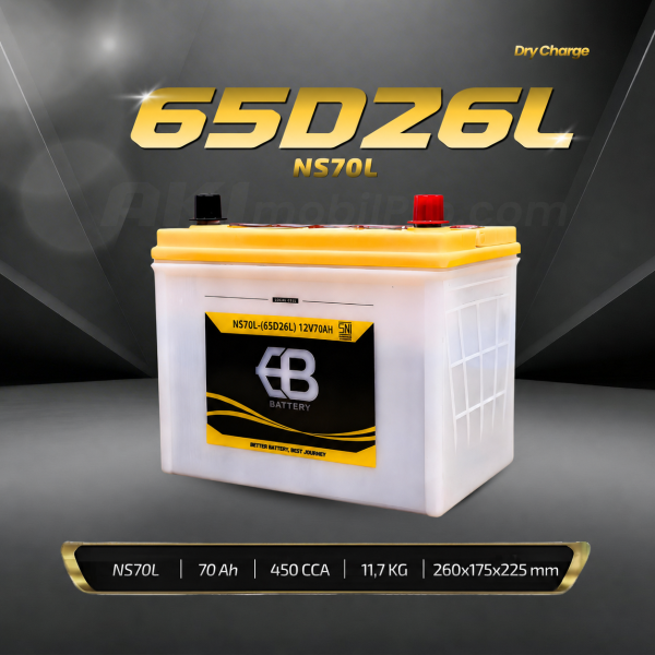 Aki Basah EB NS70L 65D26L Murah untuk Pajero Sport Fortuner Camry Accord