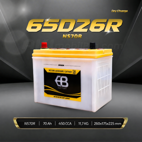 Aki Basah EB NS70R 65D26R Murah untuk Toyota Kijang Diesel Isuzu Panther L300