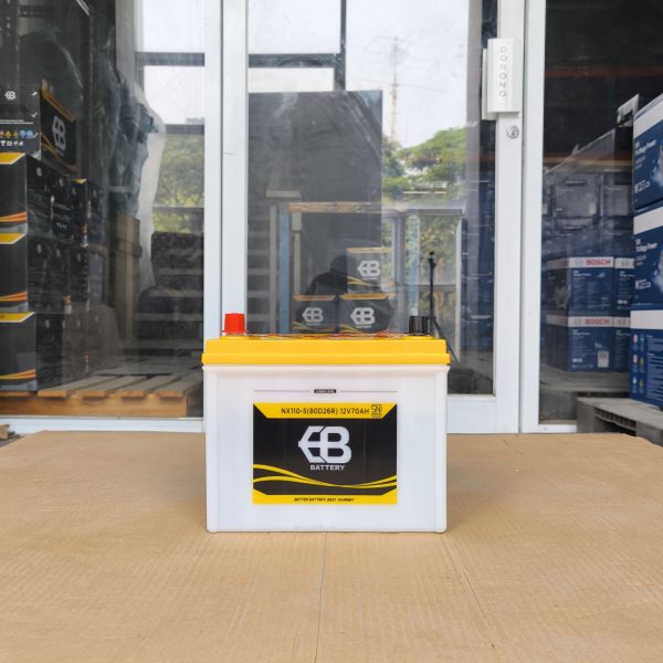 Aki Basah EB NX110-5 80D26R Murah untuk Toyota Kijang Diesel Isuzu Panther L300