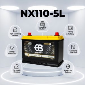 Aki Kering EB NX110-5L Murah untuk Mitsubishi Pajero Sport Toyota Fortuner Diesel Innova