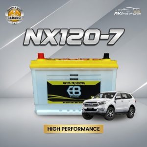 Aki Basah EB NX120-7 (95D31R) 95Ah Murah untuk Isuzu Panther Land Cruiser L300