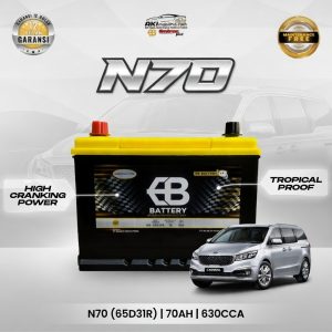 Aki Kering EB N70 65D31R Murah untuk Mitsubishi L300 Diesel Kuda Diesel KIA Carnival
