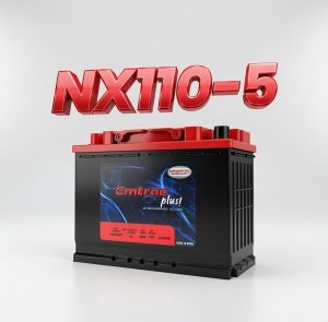 Aki Kering Emtrac NX110-5R 100D26R Murah untuk Isuzu Panther Elf Truk Canter