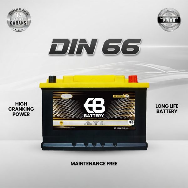 Aki Kering EB DIN66 56638 CCA 730 Murah untuk Innova Reborn Bensin Chery Omoda 5 Hyundai Ioniq